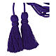 Monochromatic purple cincture for priest with Solomon's knot, XL model s4