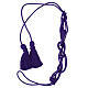 Monochromatic purple cincture for priest with Solomon's knot, XL model s6