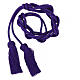 Plain purple priest cincture with tripoli bow, Solomon knot s1