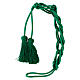 Mint green cincture for priest with Solomon's knot and chainette fringe tassel s6