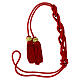 Red priest cincture with golden Solomon's knot s6