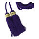 Purple priest rope cincture with golden Solomon knot s4