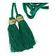 Mint green priest's rope cincture golden Solomon knot s3