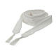 Solid color priest's cincture, white polyester belt with bow s4