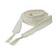 Ivory-coloured polyester cincture for priest with small tassels s1