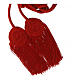 Cíngolo episcopal nudo plano color rojo acetato algodón  s4