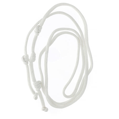 Zingulum, geflochtene Kordel, weiß, für Ordensgewand 5