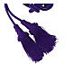 Priesterzingulum, einfarbig, violett, mit Quaste mit Holzelement s4