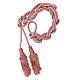 Antique pink Tripoli colored priest's rope cincture wood s1