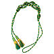 Luxury mint green gold priest's cincture with tinsel bow s5