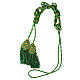 Mint green priest rope cincture with gold medal bow s5