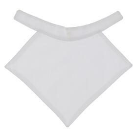 Collaro petit pour soutane avec bouton 100% coton blanc