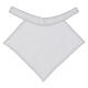 Pettina piccola per talare con bottone 100 % cotone bianco s2