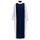 Confraternity dress, white and blue with golden edges, polyester s4