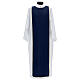 Fraternity dress white blue polyester with gold edge s4