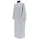 Fraternity dress white blue polyester with gold edge s7