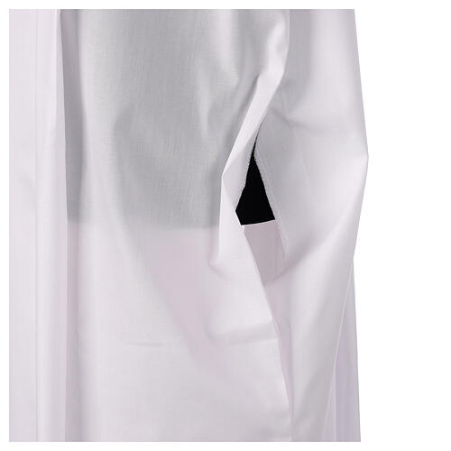 Camice bianco misto cotone con tramezzo filet  6