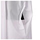 Camice bianco misto cotone con tramezzo filet  s6