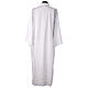 Camice bianco misto cotone con tramezzo filet  s7