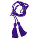 Cíngulo sacerdotal pulpo monocolor violeta 4 metros s1