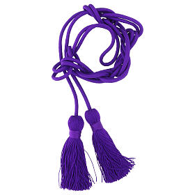 Cordon sacerdotal violet uni 4 mètres