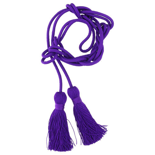 Cordon sacerdotal violet uni 4 mètres 1