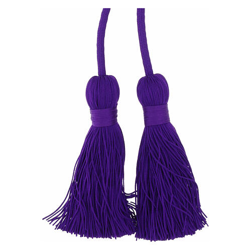 Cordon sacerdotal violet uni 4 mètres 2