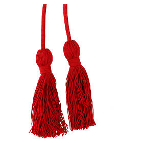 Solid red priest cincture, 13 ft
