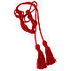 Ceinture sacerdotale unie rouge 4 mètres forme poulpe s1