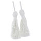 White priest rope cincture octopus shape solid color, 4 meters s2