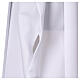 Alb with pleats, shoulder zip fastener, front and back chalice embroidery s7