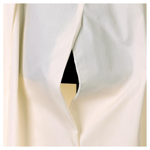 Ivory Alb with Folds and Chalice Embroidery Zipper 6