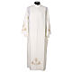 Ivory Alb with Folds and Chalice Embroidery Zipper s1