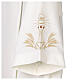 Ivory Alb with Folds and Chalice Embroidery Zipper s4