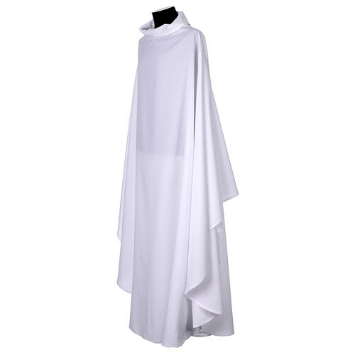Wide white simple surplice 3