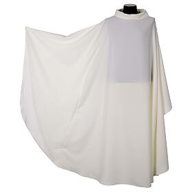 Ivory Chasuble Alb with Pointed Back Collar