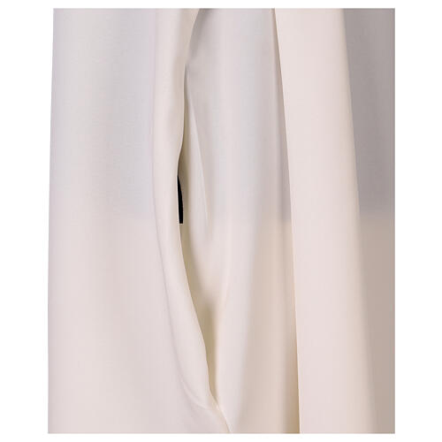Light ivory alb with cross embroidery 5