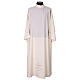 Light ivory alb with cross embroidery s1