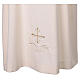 Light ivory alb with cross embroidery s2