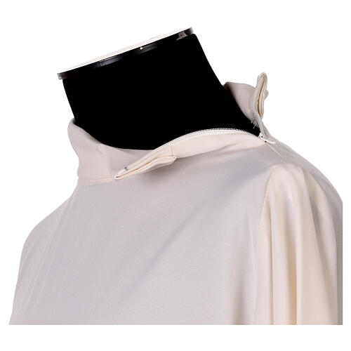 Aube couleur ivoire légère avec broderie croix 6