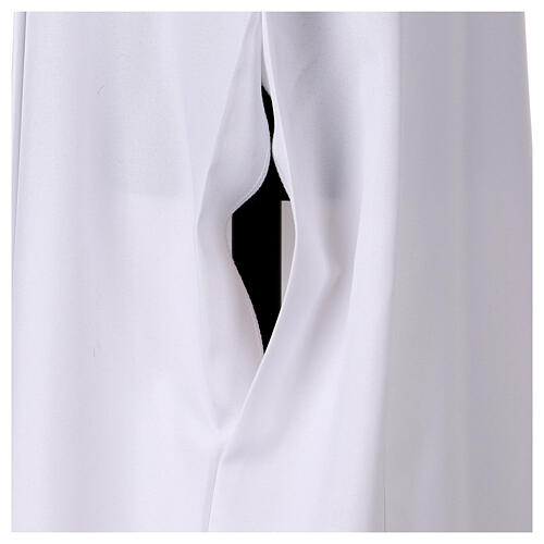 White alb with pleats, embroidery on both sides 6