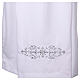 White alb with pleats, embroidery on both sides s2
