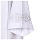 White alb with pleats, embroidery on both sides s4