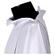 White alb with pleats, front and back embroidery s5