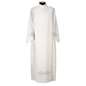 Light grey embroidered alb