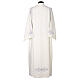 Aube plis broderie colombes gris clair s7