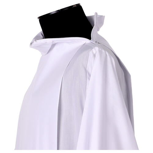 Alb with three-round light grey hemstitch 5