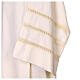 Ivory surplice with three bands of cream hemstitch s4