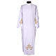 White alb with gold and green cross embroidery s1