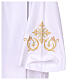 White alb with gold and green cross embroidery s4